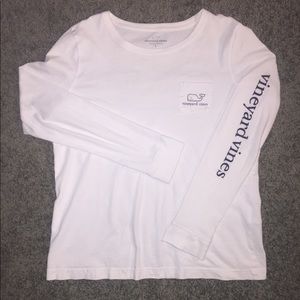 Vineyard vines white Long-Sleeve vintage whale
